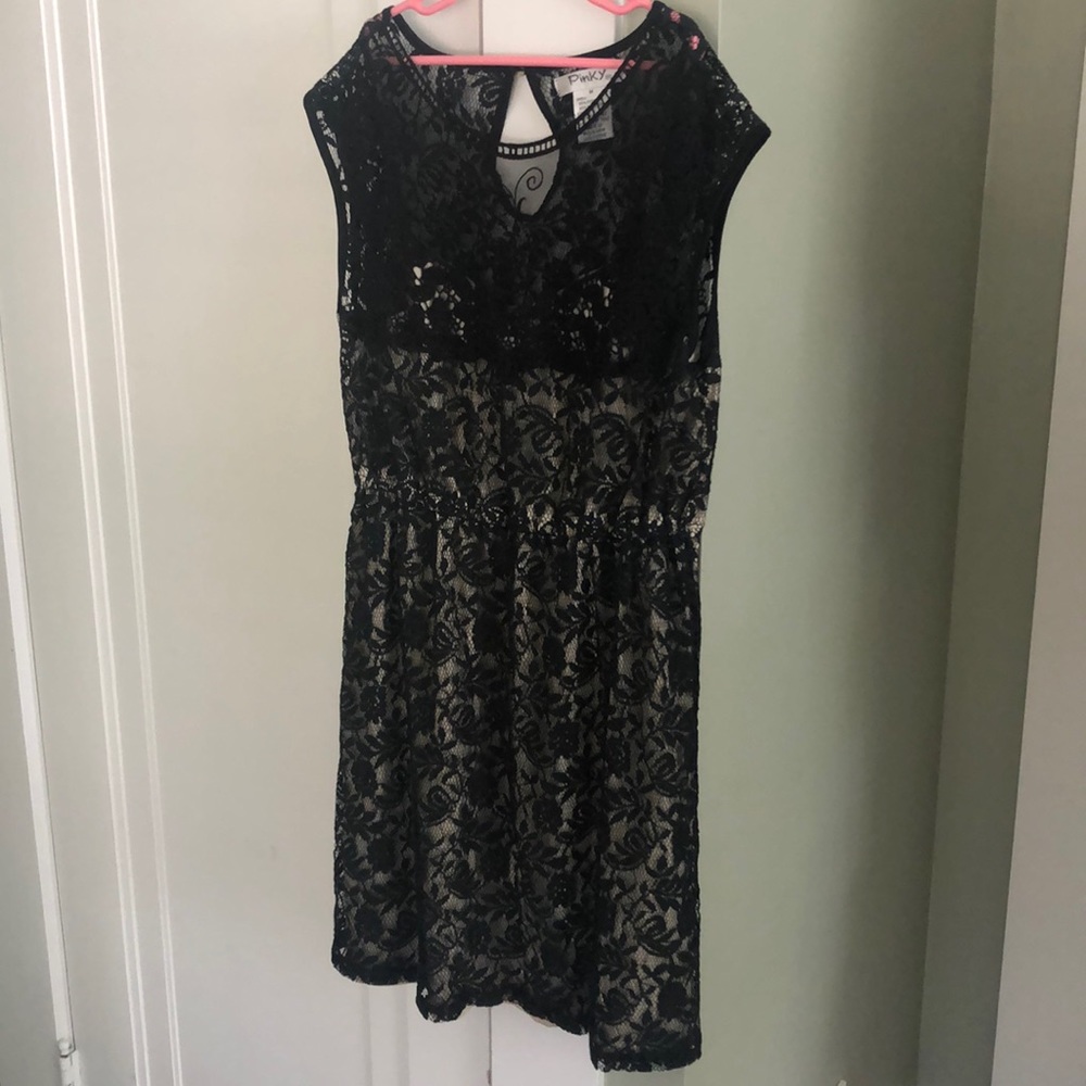 Black lace dress